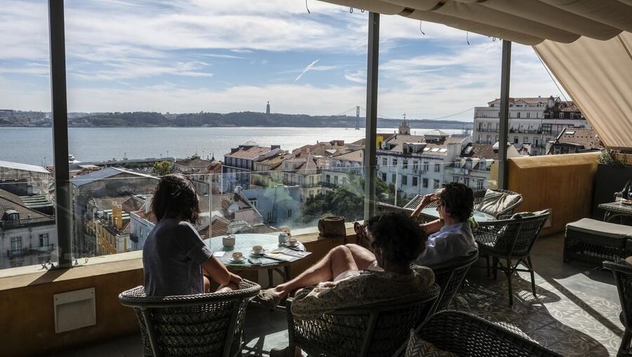 Atop the Bairro Alto Hotel, you can experience one of the best views of Lisbon