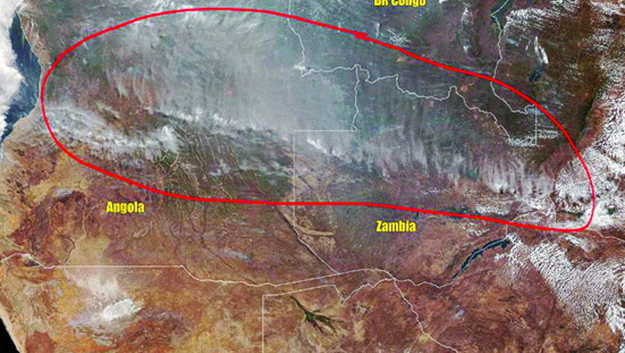 Imagem de fogos em Angola 